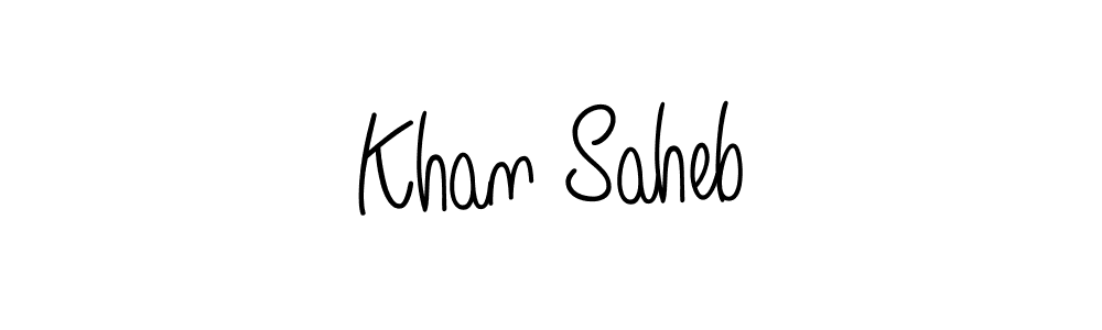 if you are searching for the best signature style for your name Khan Saheb. so please give up your signature search. here we have designed multiple signature styles  using Angelique-Rose-font-FFP. Khan Saheb signature style 5 images and pictures png