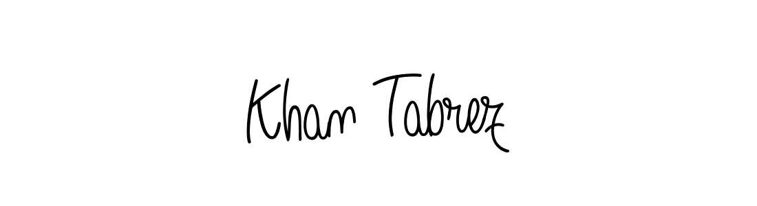 It looks lik you need a new signature style for name Khan Tabrez. Design unique handwritten (Angelique-Rose-font-FFP) signature with our free signature maker in just a few clicks. Khan Tabrez signature style 5 images and pictures png