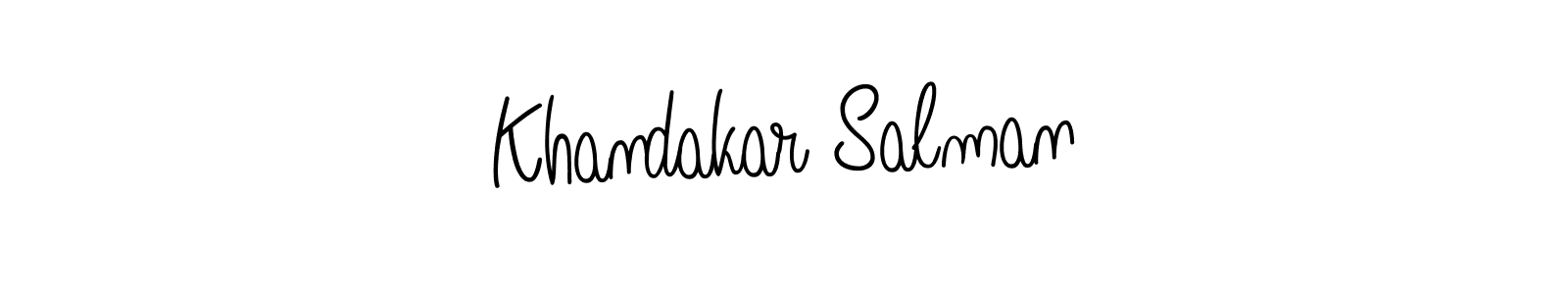 Make a beautiful signature design for name Khandakar Salman. Use this online signature maker to create a handwritten signature for free. Khandakar Salman signature style 5 images and pictures png