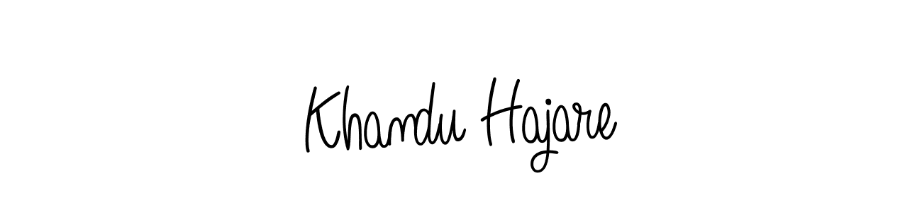 Also we have Khandu Hajare name is the best signature style. Create professional handwritten signature collection using Angelique-Rose-font-FFP autograph style. Khandu Hajare signature style 5 images and pictures png
