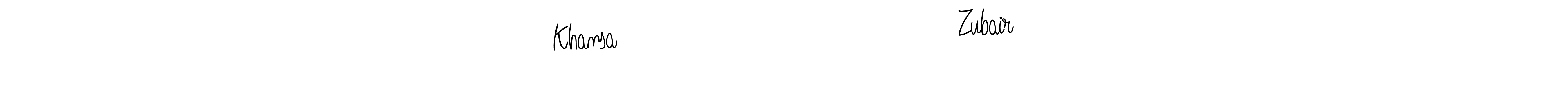 Here are the top 10 professional signature styles for the name Khansa                                          Zubair. These are the best autograph styles you can use for your name. Khansa                                          Zubair signature style 5 images and pictures png