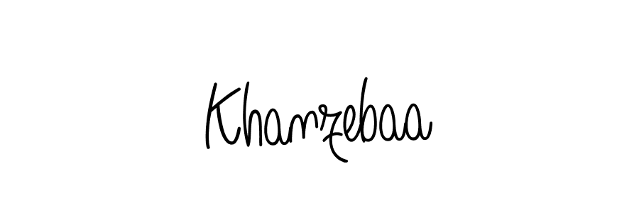 How to Draw Khanzebaa signature style? Angelique-Rose-font-FFP is a latest design signature styles for name Khanzebaa. Khanzebaa signature style 5 images and pictures png