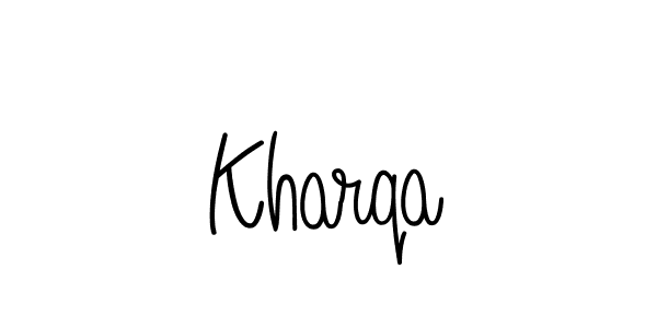 Create a beautiful signature design for name Kharqa. With this signature (Angelique-Rose-font-FFP) fonts, you can make a handwritten signature for free. Kharqa signature style 5 images and pictures png