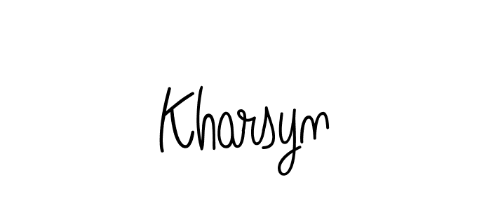 if you are searching for the best signature style for your name Kharsyn. so please give up your signature search. here we have designed multiple signature styles  using Angelique-Rose-font-FFP. Kharsyn signature style 5 images and pictures png