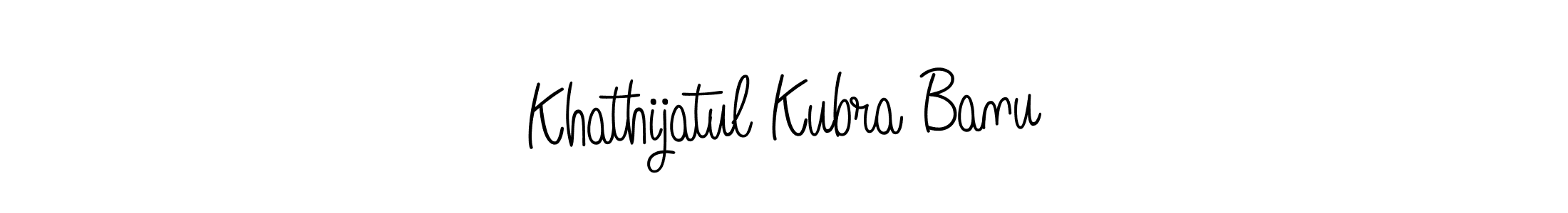Khathijatul Kubra Banu stylish signature style. Best Handwritten Sign (Angelique-Rose-font-FFP) for my name. Handwritten Signature Collection Ideas for my name Khathijatul Kubra Banu. Khathijatul Kubra Banu signature style 5 images and pictures png