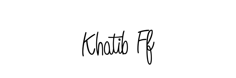 Once you've used our free online signature maker to create your best signature Angelique-Rose-font-FFP style, it's time to enjoy all of the benefits that Khatib Ff name signing documents. Khatib Ff signature style 5 images and pictures png