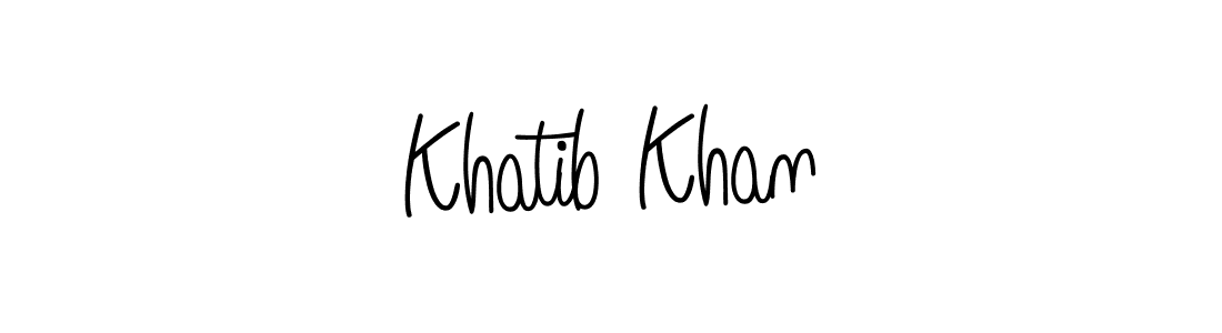 How to Draw Khatib Khan signature style? Angelique-Rose-font-FFP is a latest design signature styles for name Khatib Khan. Khatib Khan signature style 5 images and pictures png