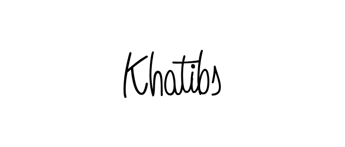 Also we have Khatibs name is the best signature style. Create professional handwritten signature collection using Angelique-Rose-font-FFP autograph style. Khatibs signature style 5 images and pictures png