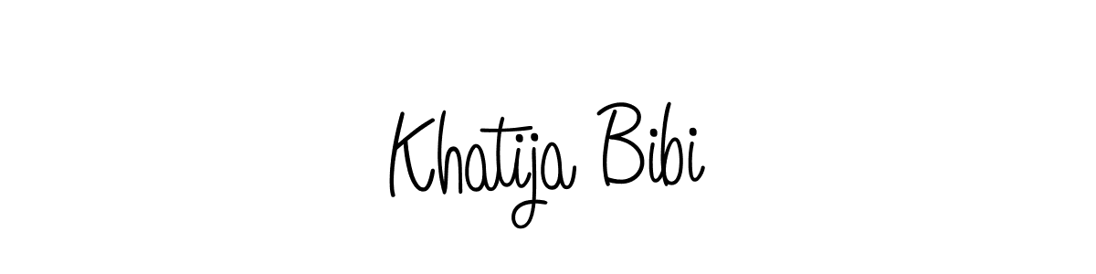 Angelique-Rose-font-FFP is a professional signature style that is perfect for those who want to add a touch of class to their signature. It is also a great choice for those who want to make their signature more unique. Get Khatija Bibi name to fancy signature for free. Khatija Bibi signature style 5 images and pictures png