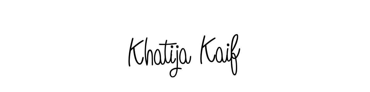 How to Draw Khatija Kaif signature style? Angelique-Rose-font-FFP is a latest design signature styles for name Khatija Kaif. Khatija Kaif signature style 5 images and pictures png