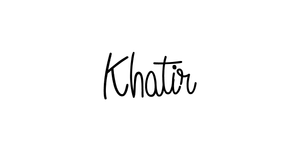Once you've used our free online signature maker to create your best signature Angelique-Rose-font-FFP style, it's time to enjoy all of the benefits that Khatir name signing documents. Khatir signature style 5 images and pictures png