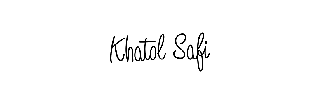 Also we have Khatol Safi name is the best signature style. Create professional handwritten signature collection using Angelique-Rose-font-FFP autograph style. Khatol Safi signature style 5 images and pictures png