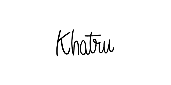 Create a beautiful signature design for name Khatru. With this signature (Angelique-Rose-font-FFP) fonts, you can make a handwritten signature for free. Khatru signature style 5 images and pictures png