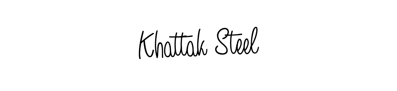 Make a beautiful signature design for name Khattak Steel. Use this online signature maker to create a handwritten signature for free. Khattak Steel signature style 5 images and pictures png