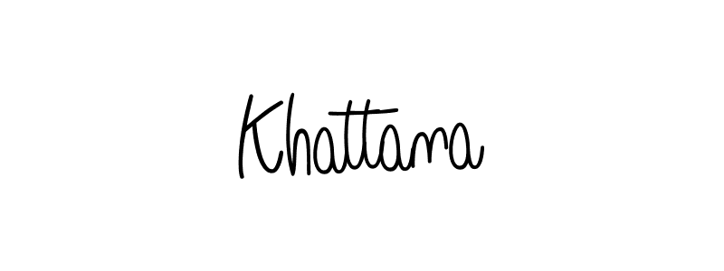 Khattana stylish signature style. Best Handwritten Sign (Angelique-Rose-font-FFP) for my name. Handwritten Signature Collection Ideas for my name Khattana. Khattana signature style 5 images and pictures png