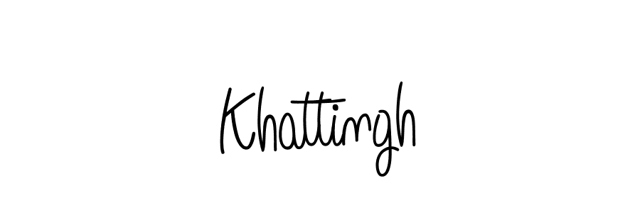 Khattingh stylish signature style. Best Handwritten Sign (Angelique-Rose-font-FFP) for my name. Handwritten Signature Collection Ideas for my name Khattingh. Khattingh signature style 5 images and pictures png