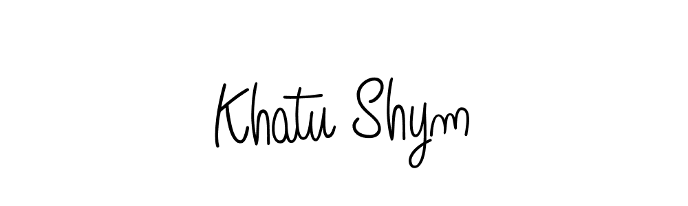 How to Draw Khatu Shym signature style? Angelique-Rose-font-FFP is a latest design signature styles for name Khatu Shym. Khatu Shym signature style 5 images and pictures png