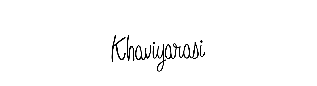 Also we have Khaviyarasi name is the best signature style. Create professional handwritten signature collection using Angelique-Rose-font-FFP autograph style. Khaviyarasi signature style 5 images and pictures png