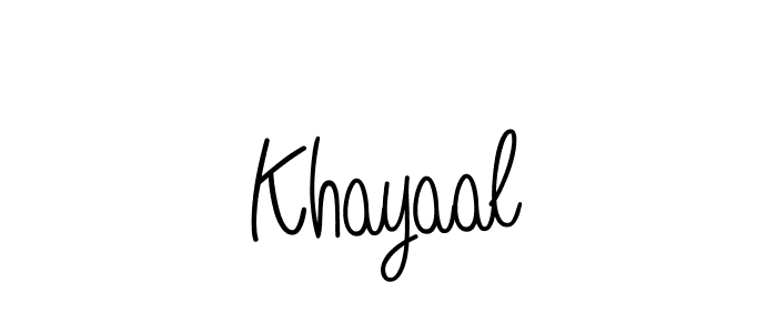 How to Draw Khayaal signature style? Angelique-Rose-font-FFP is a latest design signature styles for name Khayaal. Khayaal signature style 5 images and pictures png