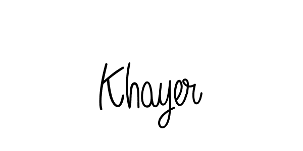 How to make Khayer signature? Angelique-Rose-font-FFP is a professional autograph style. Create handwritten signature for Khayer name. Khayer signature style 5 images and pictures png