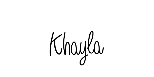 Make a beautiful signature design for name Khayla. Use this online signature maker to create a handwritten signature for free. Khayla signature style 5 images and pictures png