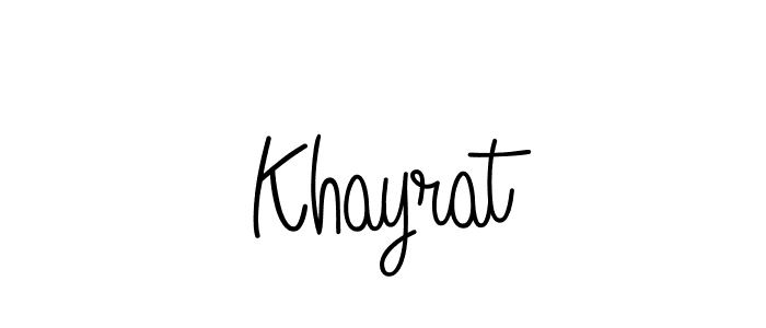 Also You can easily find your signature by using the search form. We will create Khayrat name handwritten signature images for you free of cost using Angelique-Rose-font-FFP sign style. Khayrat signature style 5 images and pictures png