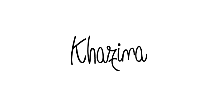 Make a beautiful signature design for name Khazina. Use this online signature maker to create a handwritten signature for free. Khazina signature style 5 images and pictures png