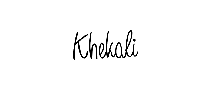 Similarly Angelique-Rose-font-FFP is the best handwritten signature design. Signature creator online .You can use it as an online autograph creator for name Khekali. Khekali signature style 5 images and pictures png