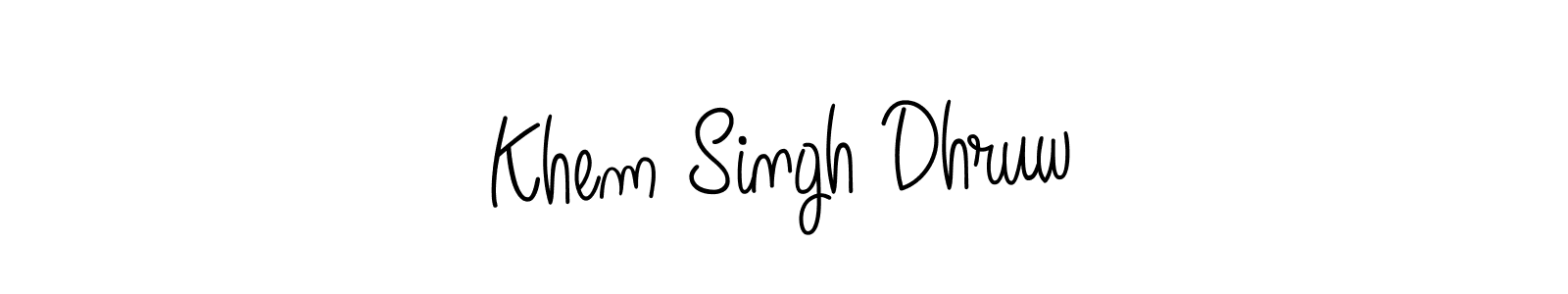 How to Draw Khem Singh Dhruw signature style? Angelique-Rose-font-FFP is a latest design signature styles for name Khem Singh Dhruw. Khem Singh Dhruw signature style 5 images and pictures png