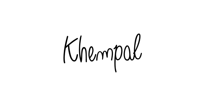 The best way (Angelique-Rose-font-FFP) to make a short signature is to pick only two or three words in your name. The name Khempal include a total of six letters. For converting this name. Khempal signature style 5 images and pictures png