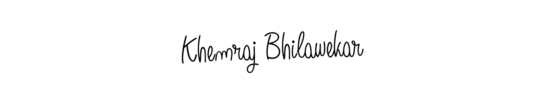 Also we have Khemraj Bhilawekar name is the best signature style. Create professional handwritten signature collection using Angelique-Rose-font-FFP autograph style. Khemraj Bhilawekar signature style 5 images and pictures png