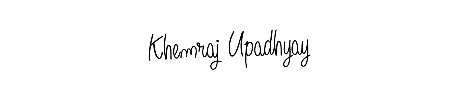 Create a beautiful signature design for name Khemraj Upadhyay. With this signature (Angelique-Rose-font-FFP) fonts, you can make a handwritten signature for free. Khemraj Upadhyay signature style 5 images and pictures png