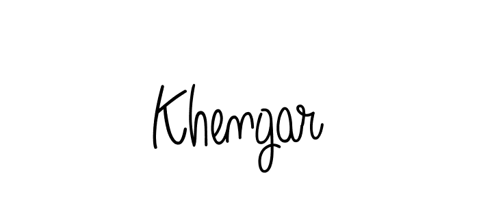 How to Draw Khengar signature style? Angelique-Rose-font-FFP is a latest design signature styles for name Khengar. Khengar signature style 5 images and pictures png