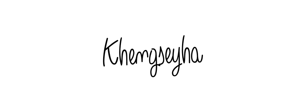 Khengseyha stylish signature style. Best Handwritten Sign (Angelique-Rose-font-FFP) for my name. Handwritten Signature Collection Ideas for my name Khengseyha. Khengseyha signature style 5 images and pictures png