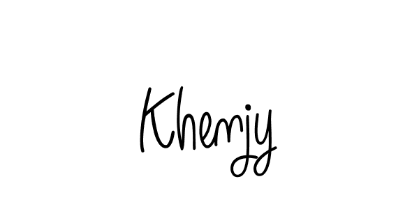 How to Draw Khenjy signature style? Angelique-Rose-font-FFP is a latest design signature styles for name Khenjy. Khenjy signature style 5 images and pictures png