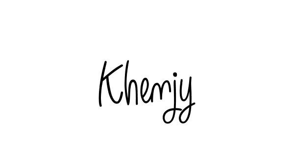 How to Draw Khenjy signature style? Angelique-Rose-font-FFP is a latest design signature styles for name Khenjy. Khenjy signature style 5 images and pictures png