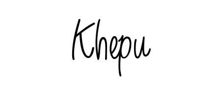Upgrade your professional image with Khepu signature created with Angelique-Rose-font-FFP font. Fast, free, and watermark-free download. Khepu signature style 5 images and pictures png