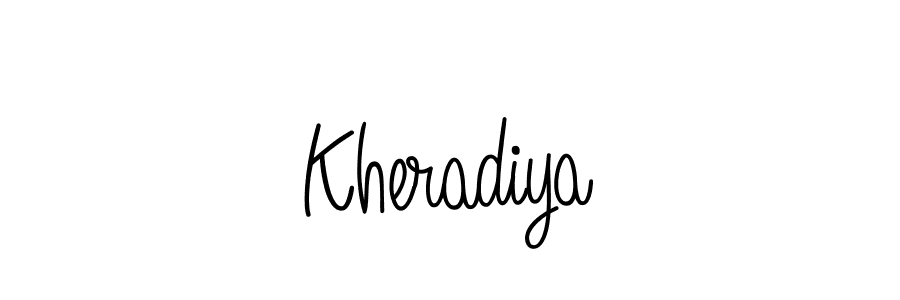 Also we have Kheradiya name is the best signature style. Create professional handwritten signature collection using Angelique-Rose-font-FFP autograph style. Kheradiya signature style 5 images and pictures png