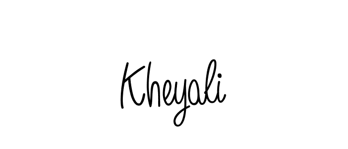 How to make Kheyali signature? Angelique-Rose-font-FFP is a professional autograph style. Create handwritten signature for Kheyali name. Kheyali signature style 5 images and pictures png