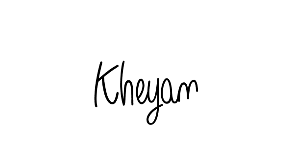 How to make Kheyan name signature. Use Angelique-Rose-font-FFP style for creating short signs online. This is the latest handwritten sign. Kheyan signature style 5 images and pictures png