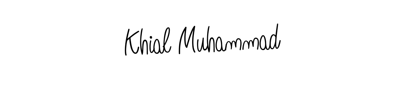 How to make Khial Muhammad signature? Angelique-Rose-font-FFP is a professional autograph style. Create handwritten signature for Khial Muhammad name. Khial Muhammad signature style 5 images and pictures png
