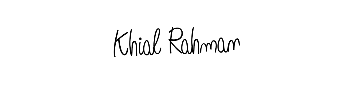 It looks lik you need a new signature style for name Khial Rahman. Design unique handwritten (Angelique-Rose-font-FFP) signature with our free signature maker in just a few clicks. Khial Rahman signature style 5 images and pictures png