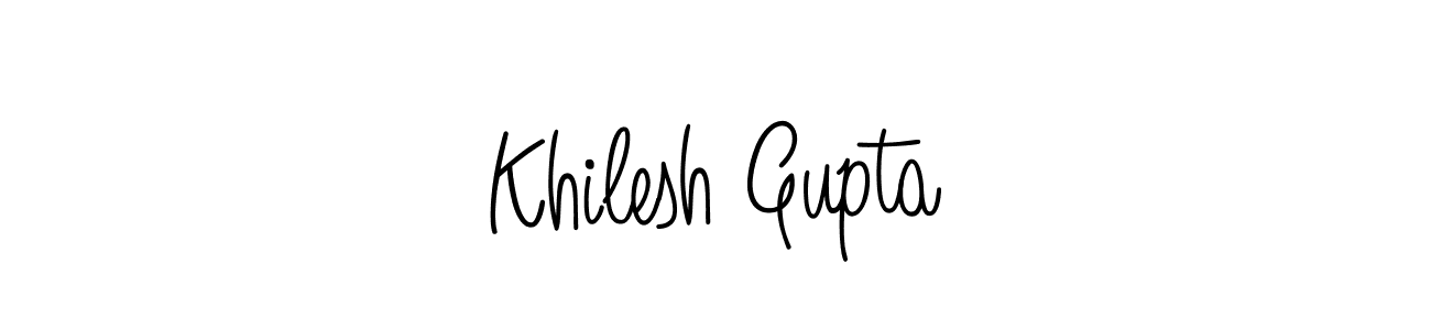 Make a beautiful signature design for name Khilesh Gupta. Use this online signature maker to create a handwritten signature for free. Khilesh Gupta signature style 5 images and pictures png