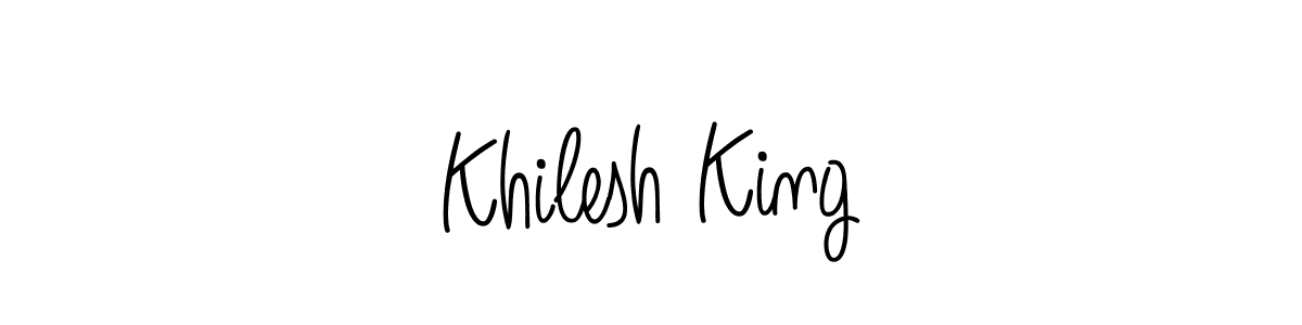 Check out images of Autograph of Khilesh King name. Actor Khilesh King Signature Style. Angelique-Rose-font-FFP is a professional sign style online. Khilesh King signature style 5 images and pictures png