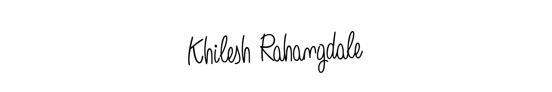 Check out images of Autograph of Khilesh Rahangdale name. Actor Khilesh Rahangdale Signature Style. Angelique-Rose-font-FFP is a professional sign style online. Khilesh Rahangdale signature style 5 images and pictures png