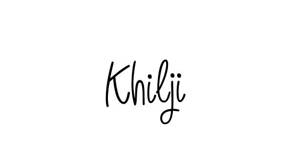 How to make Khilji name signature. Use Angelique-Rose-font-FFP style for creating short signs online. This is the latest handwritten sign. Khilji signature style 5 images and pictures png