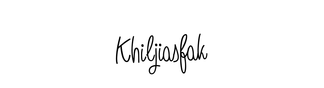 Also we have Khiljiasfak name is the best signature style. Create professional handwritten signature collection using Angelique-Rose-font-FFP autograph style. Khiljiasfak signature style 5 images and pictures png