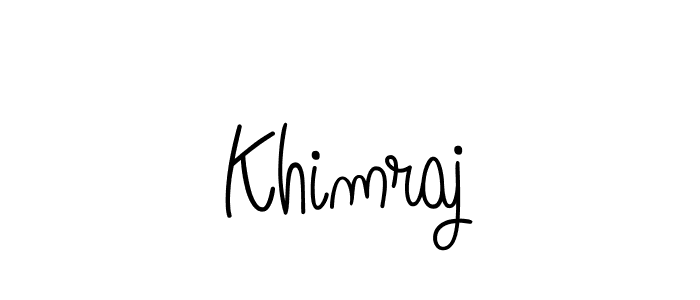 Create a beautiful signature design for name Khimraj. With this signature (Angelique-Rose-font-FFP) fonts, you can make a handwritten signature for free. Khimraj signature style 5 images and pictures png