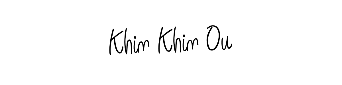 Angelique-Rose-font-FFP is a professional signature style that is perfect for those who want to add a touch of class to their signature. It is also a great choice for those who want to make their signature more unique. Get Khin Khin Ou name to fancy signature for free. Khin Khin Ou signature style 5 images and pictures png