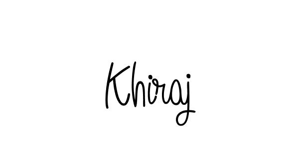 How to make Khiraj signature? Angelique-Rose-font-FFP is a professional autograph style. Create handwritten signature for Khiraj name. Khiraj signature style 5 images and pictures png